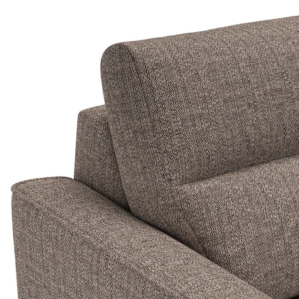 Levi Armchair in Barley Coffee Fabric with Asher Rust Scatter 6