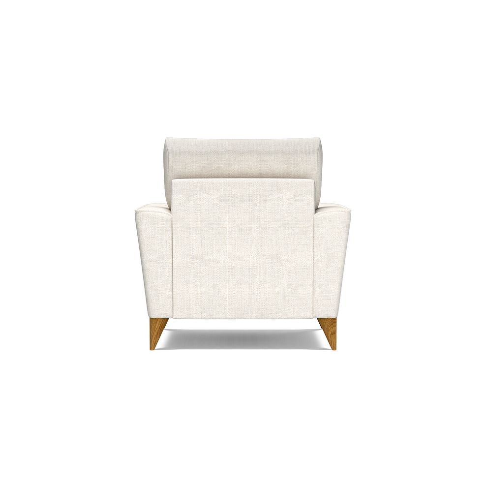 Levi Armchair in Barley Ivory Fabric with Asher Ocean Scatter Thumbnail 4