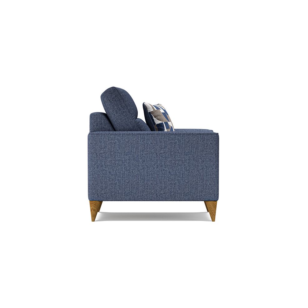 Levi Armchair in Barley Ocean Fabric with Asher Ocean Scatter 3