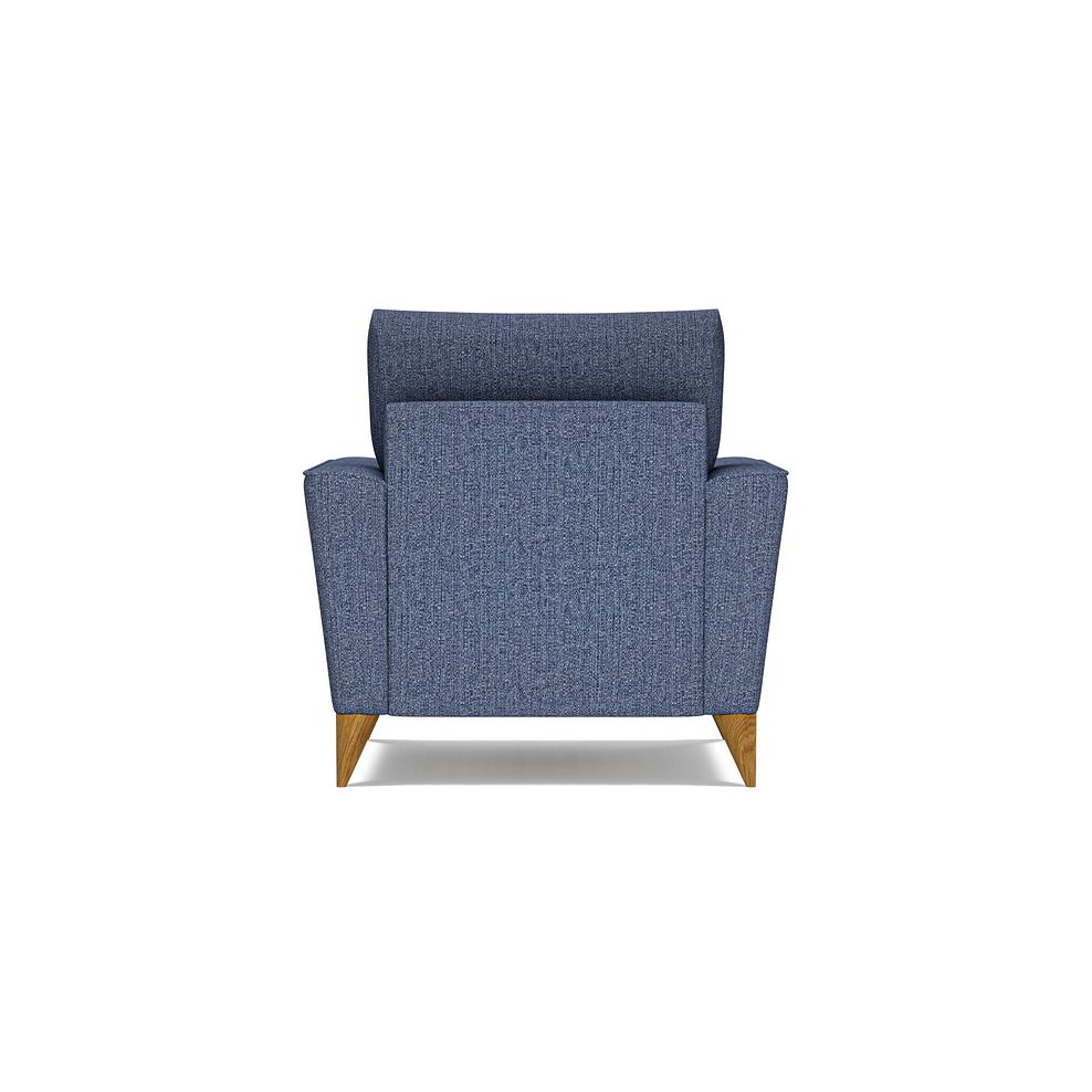 Levi Armchair in Barley Ocean Fabric with Asher Ocean Scatter Thumbnail 4