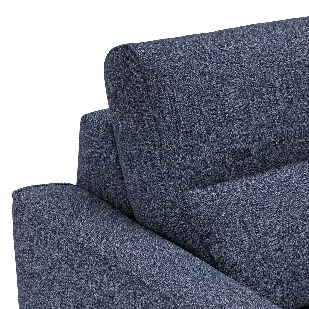 Levi Armchair in Barley Ocean Fabric with Asher Ocean Scatter 6