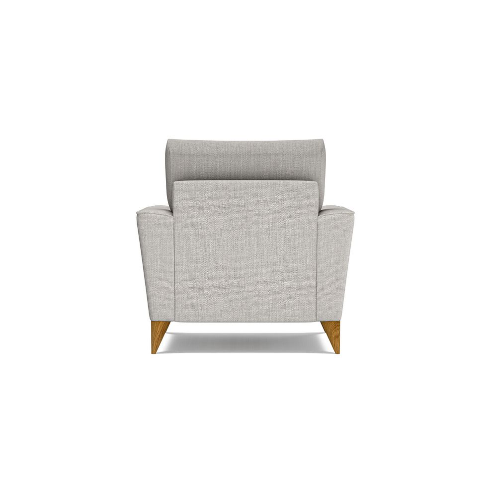 Levi Armchair in Barley Silver Fabric with Asher Ocean Scatter 6