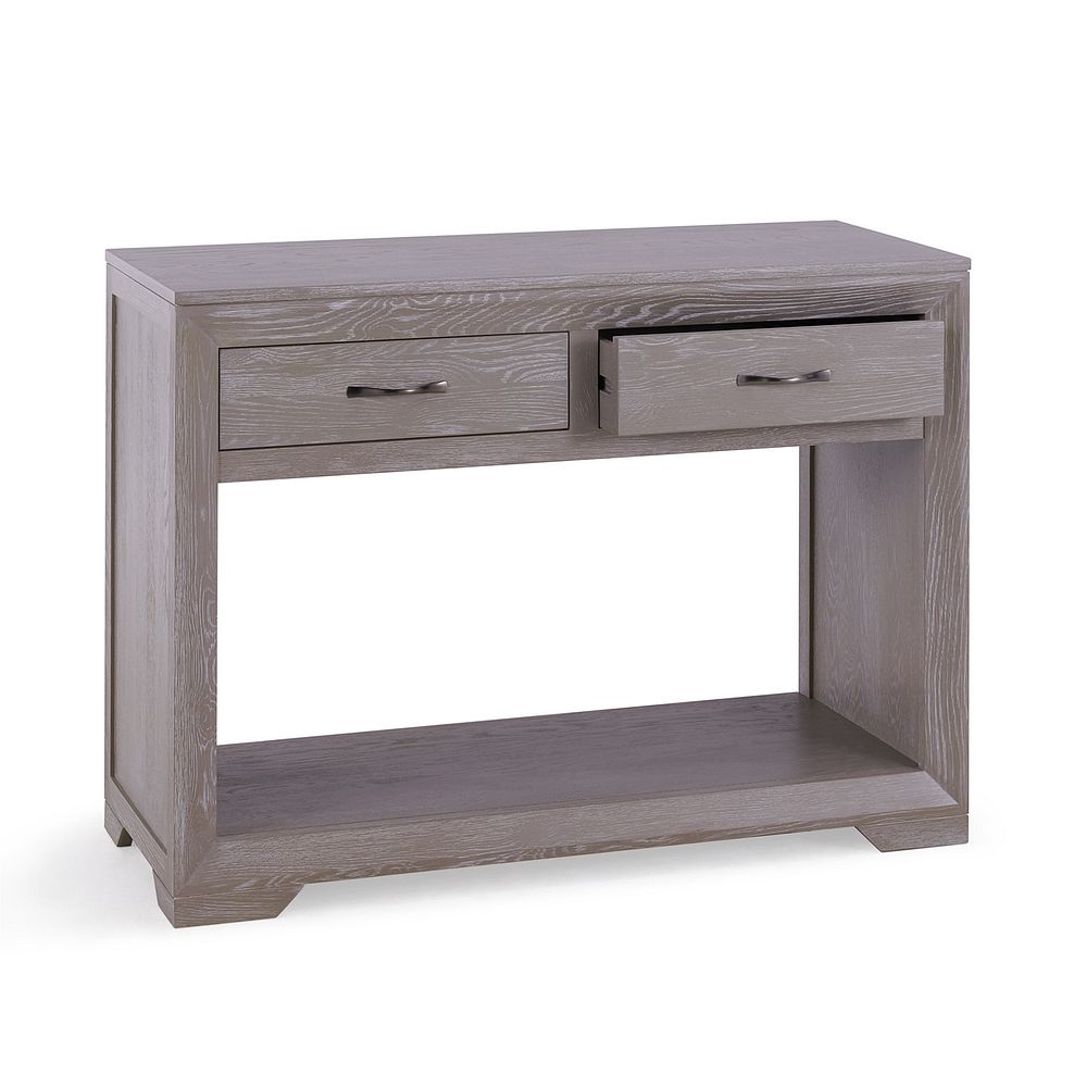 Willow Light Grey Console Table - Solid Oak 4