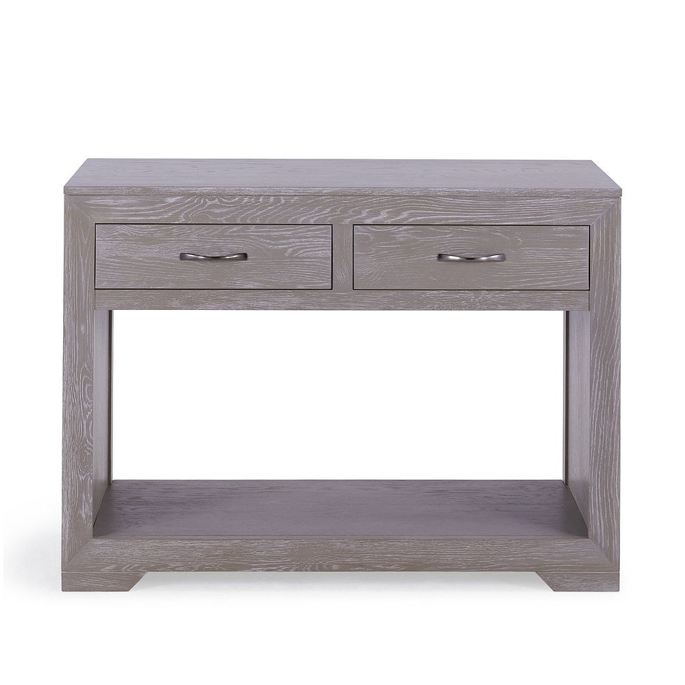 Willow Light Grey Console Table - Solid Oak 2
