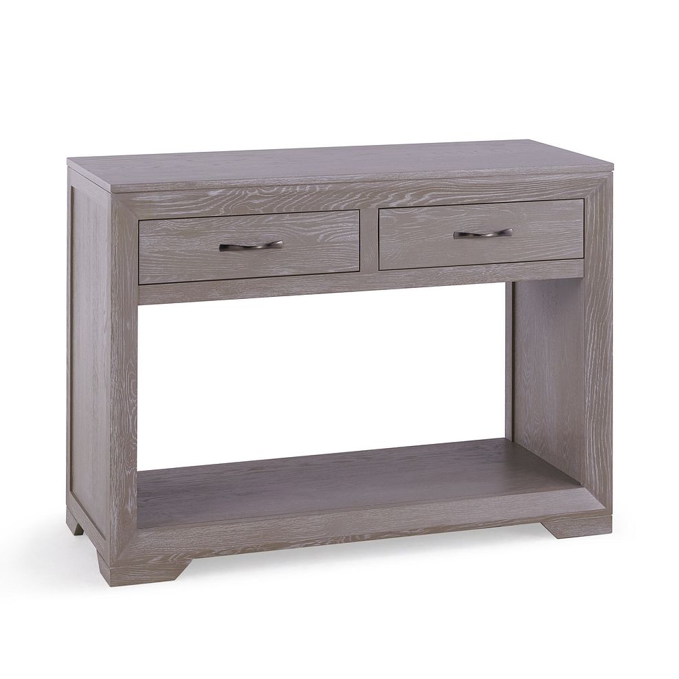 Willow Light Grey Console Table - Solid Oak Thumbnail 3