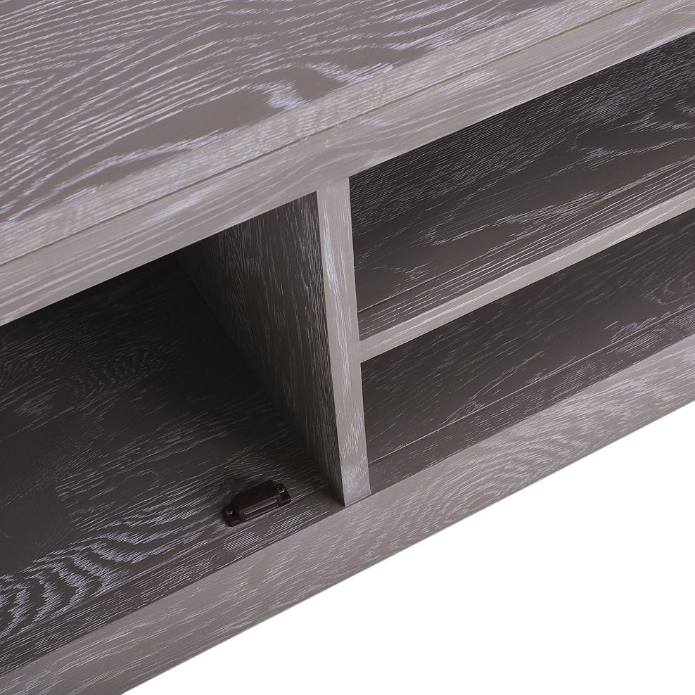 Willow Light Grey Small TV Unit - Solid Oak 7