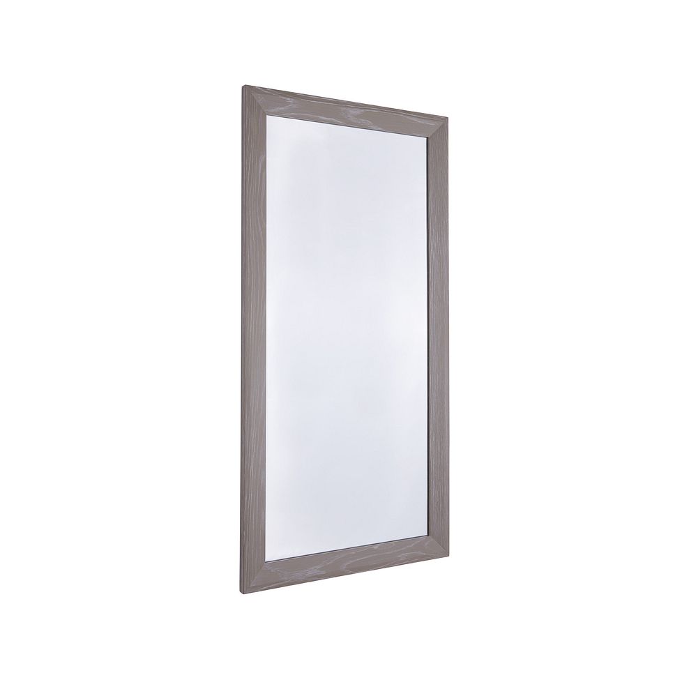 Light Grey Wall Mirror Willow Oak Furnitureland