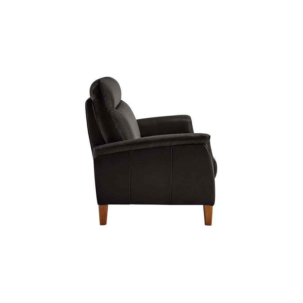 Linden Black Leather 2 Seater Sofa 3