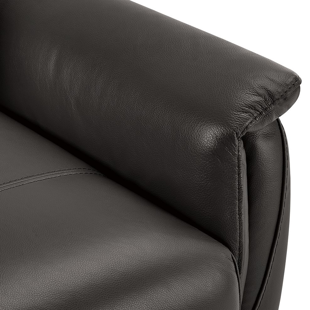 Linden Black Leather 2 Seater Sofa 7