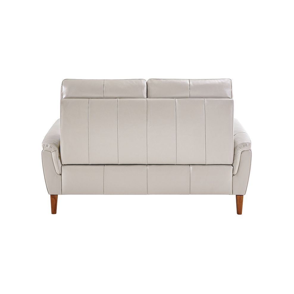 Linden Off White Leather 2 Seater Sofa 4
