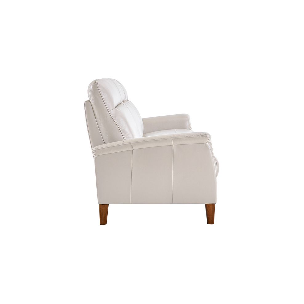 Linden Off White Leather 3 Seater Sofa 3