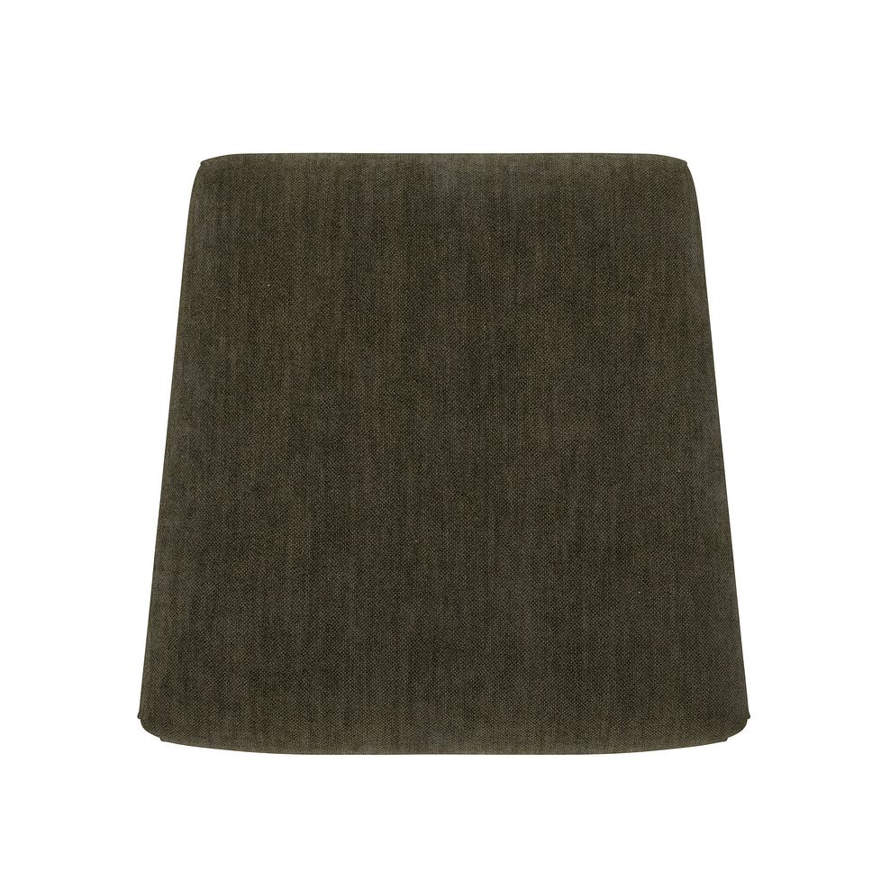 Linear Antique Finish Oak Chair with Verona Green Fabric Seat 6