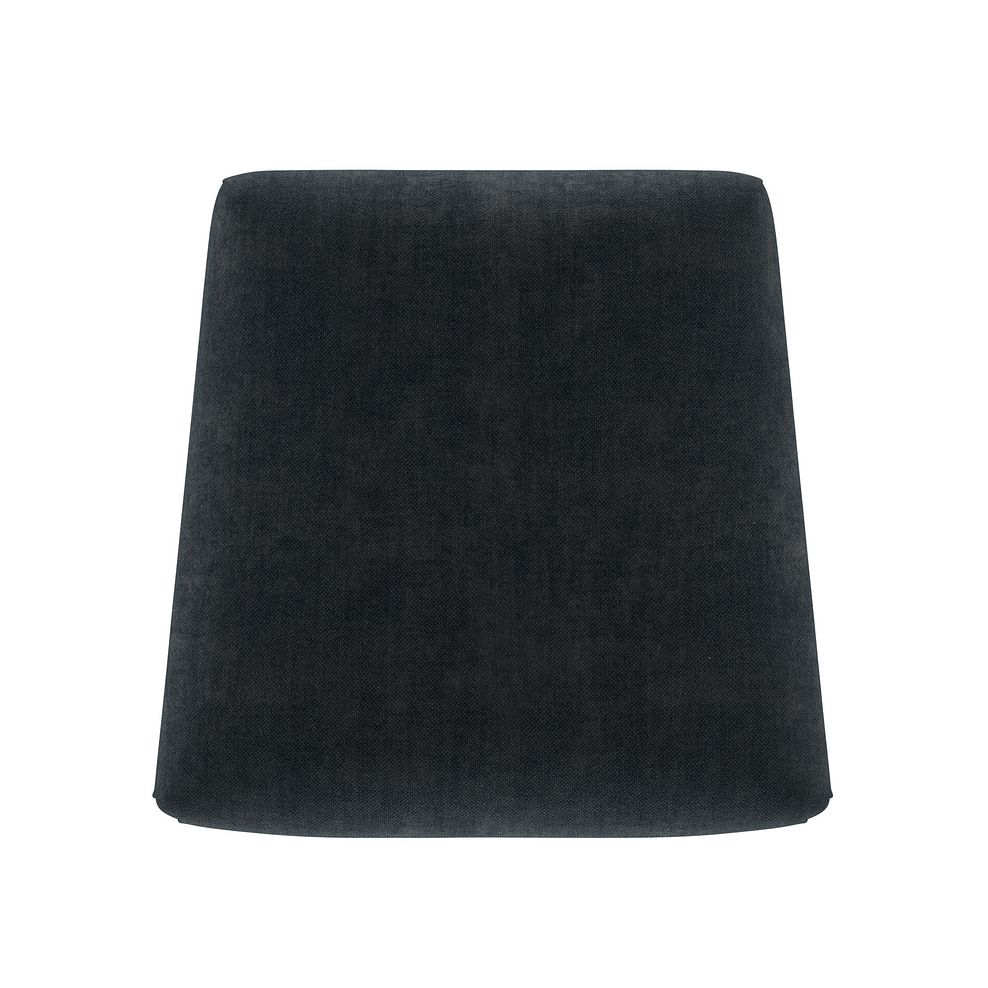 Linear Rustic Oak Chair with Verona Charcoal Fabric Seat 6