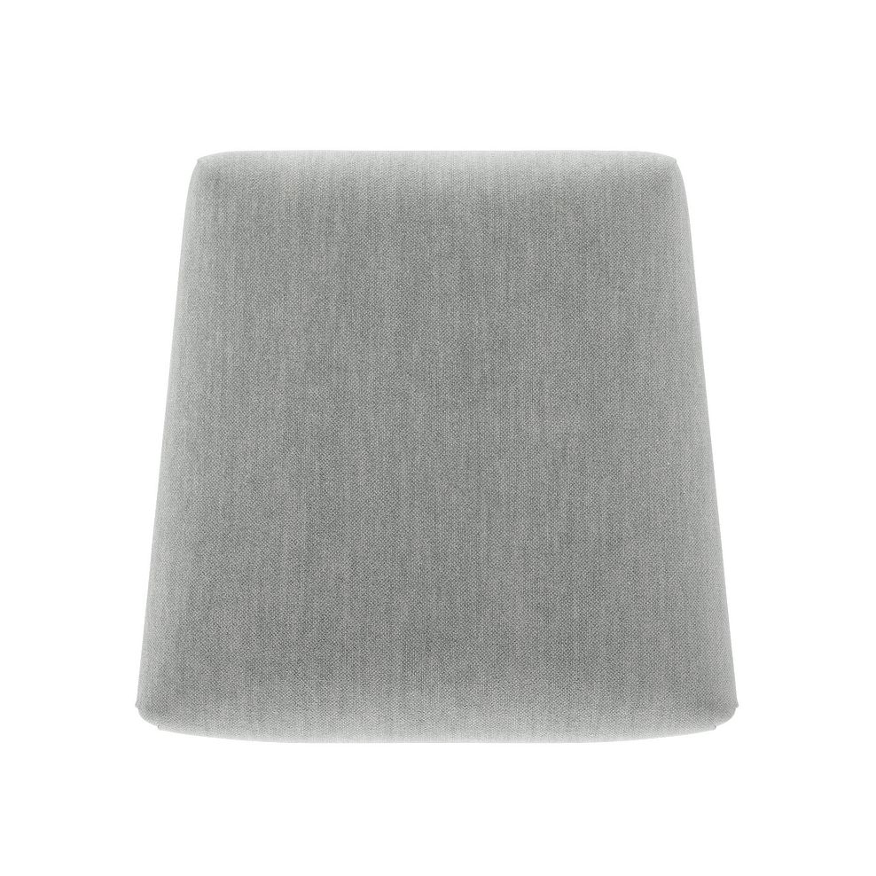 Linear Rustic Oak Chair with Verona Grey Fabric Seat 6