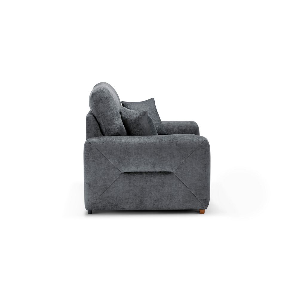 Lorenzo 2 Seater Sofa in Paolo Grey Fabric with Seal Scatter Cushions 3