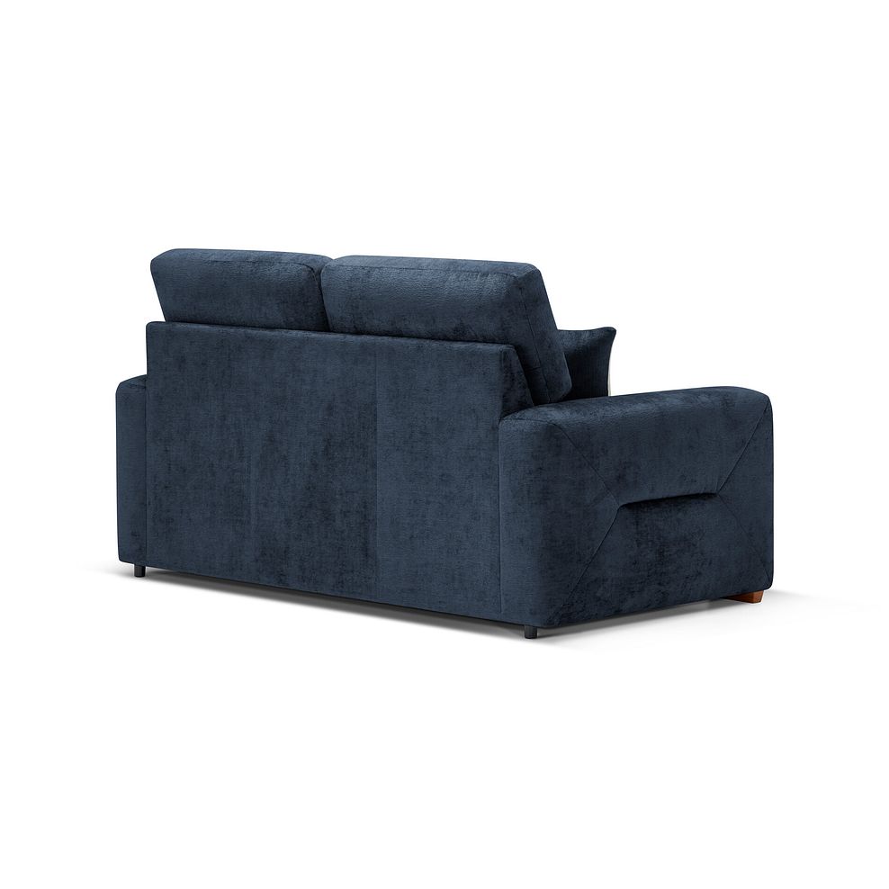 Lorenzo 2 Seater Sofa in Paolo Navy Fabric with Oyster Scatter Cushions 4