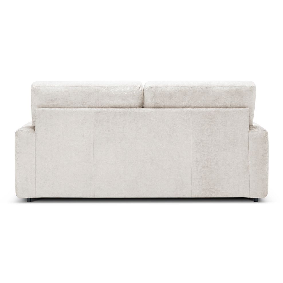 Lorenzo 3 Seater Sofa in Paolo Cream Fabric with Fern Scatter Cushions 5