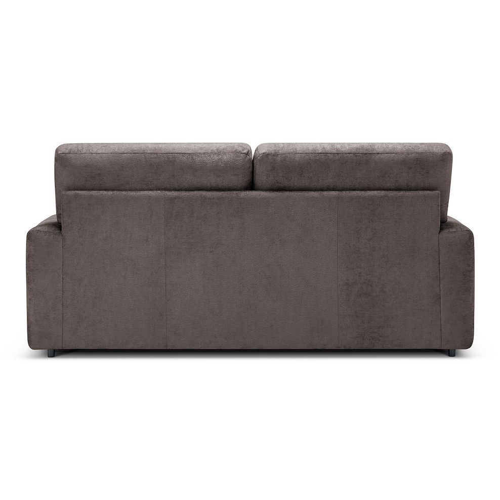 Lorenzo 3 Seater Sofa in Paolo Espresso Fabric with Oyster Scatter Cushions 5