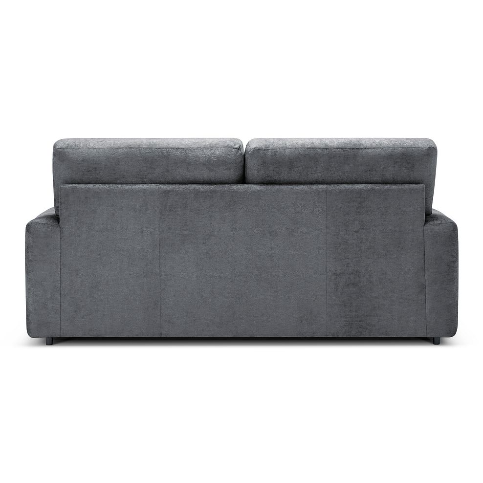 Lorenzo 3 Seater Sofa in Paolo Grey Fabric with Seal Scatter Cushions 5