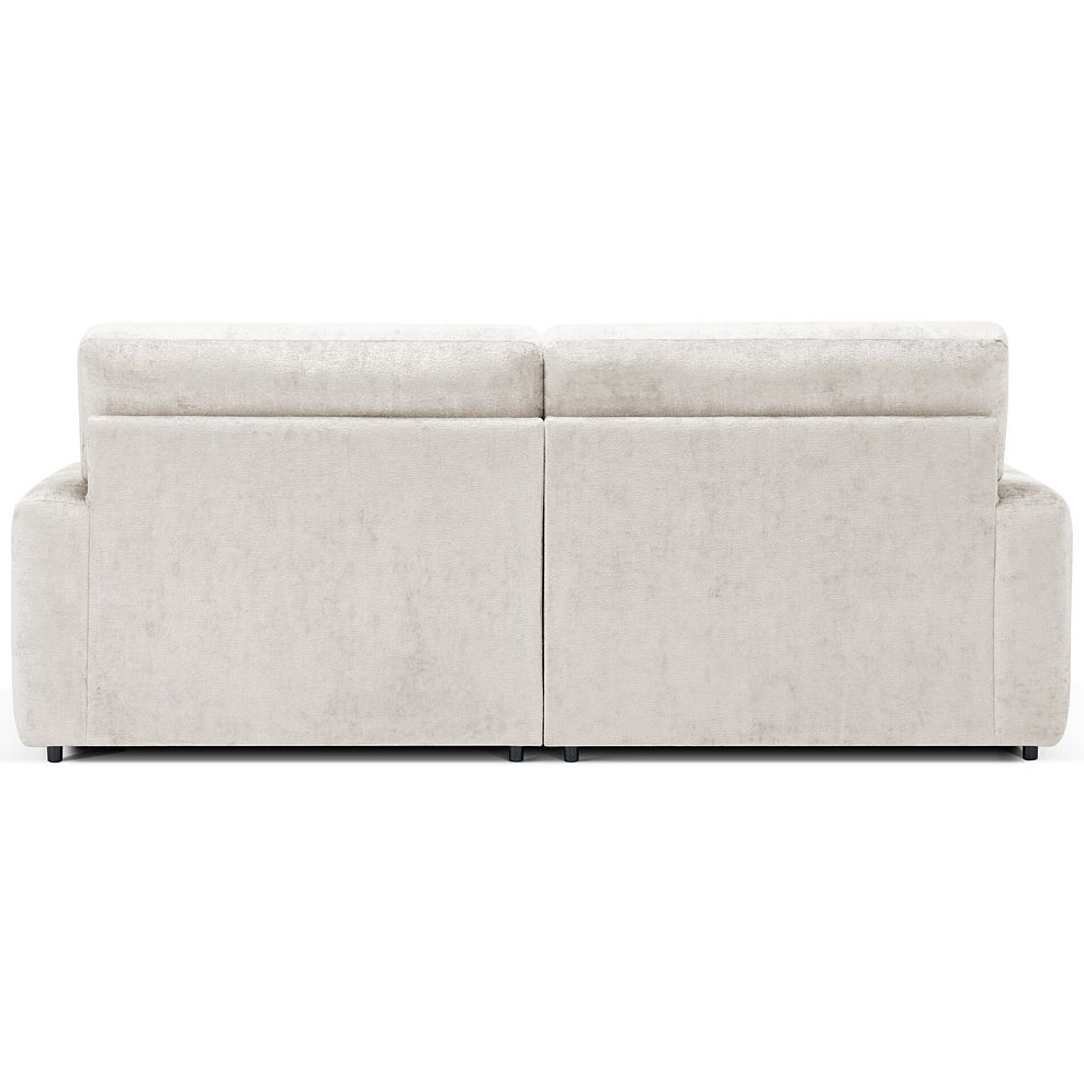 Lorenzo 4 Seater Sofa in Paolo Cream Fabric with Fern Scatter Cushions 5