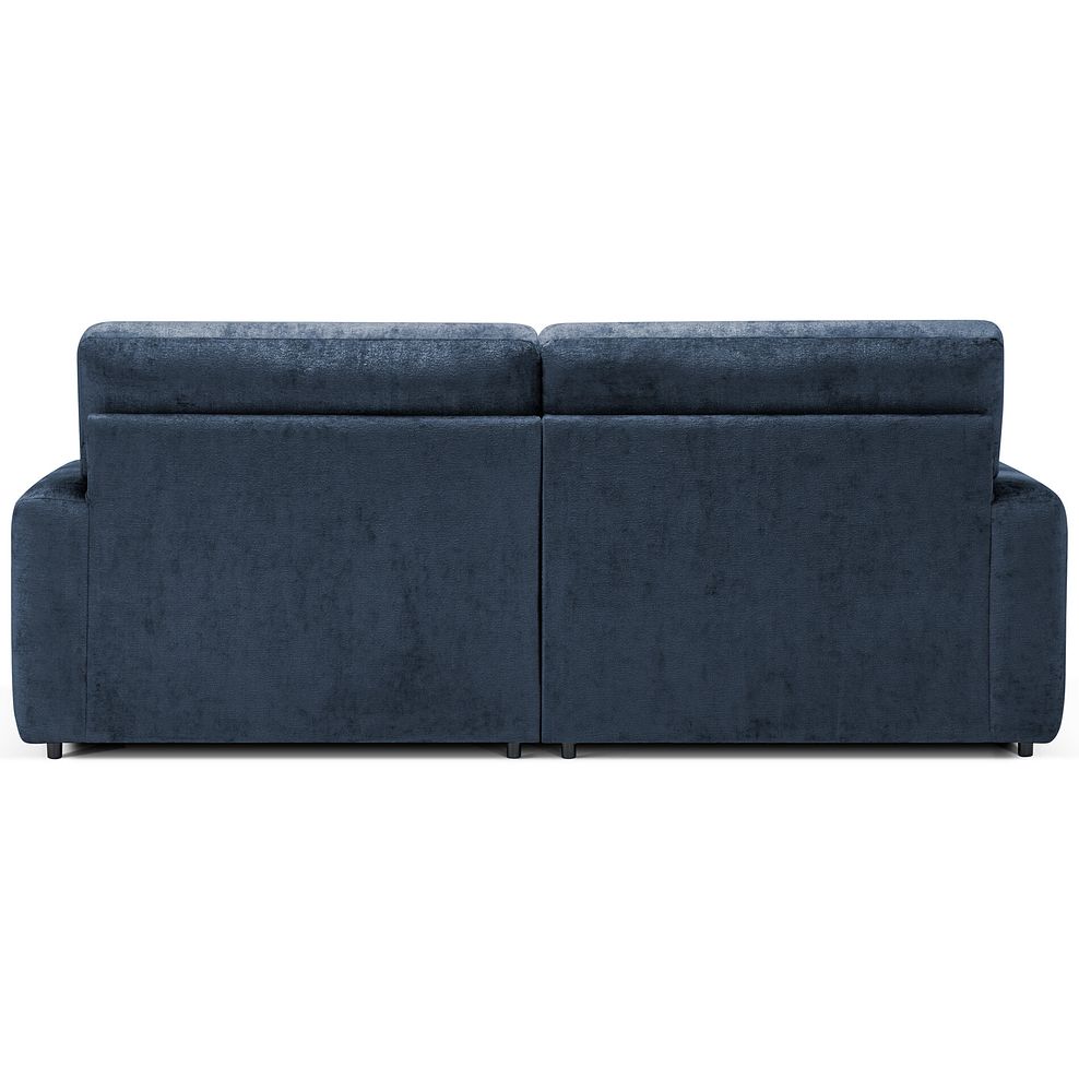 Lorenzo 4 Seater Sofa in Paolo Navy Fabric with Oyster Scatter Cushions 5