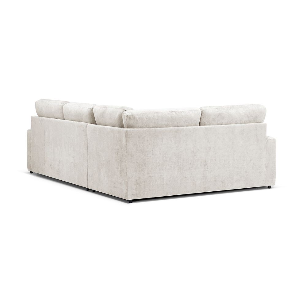 Lorenzo Right Hand Corner Sofa in Paolo Cream Fabric with Fern Scatter Cushions 4