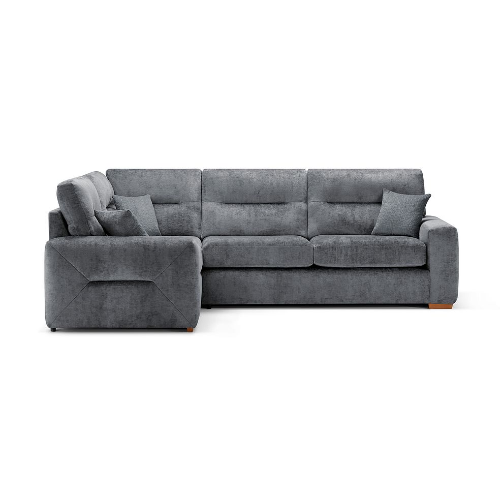 Lorenzo Right Hand Corner Sofa in Paolo Grey Fabric with Seal Scatter Cushions 2