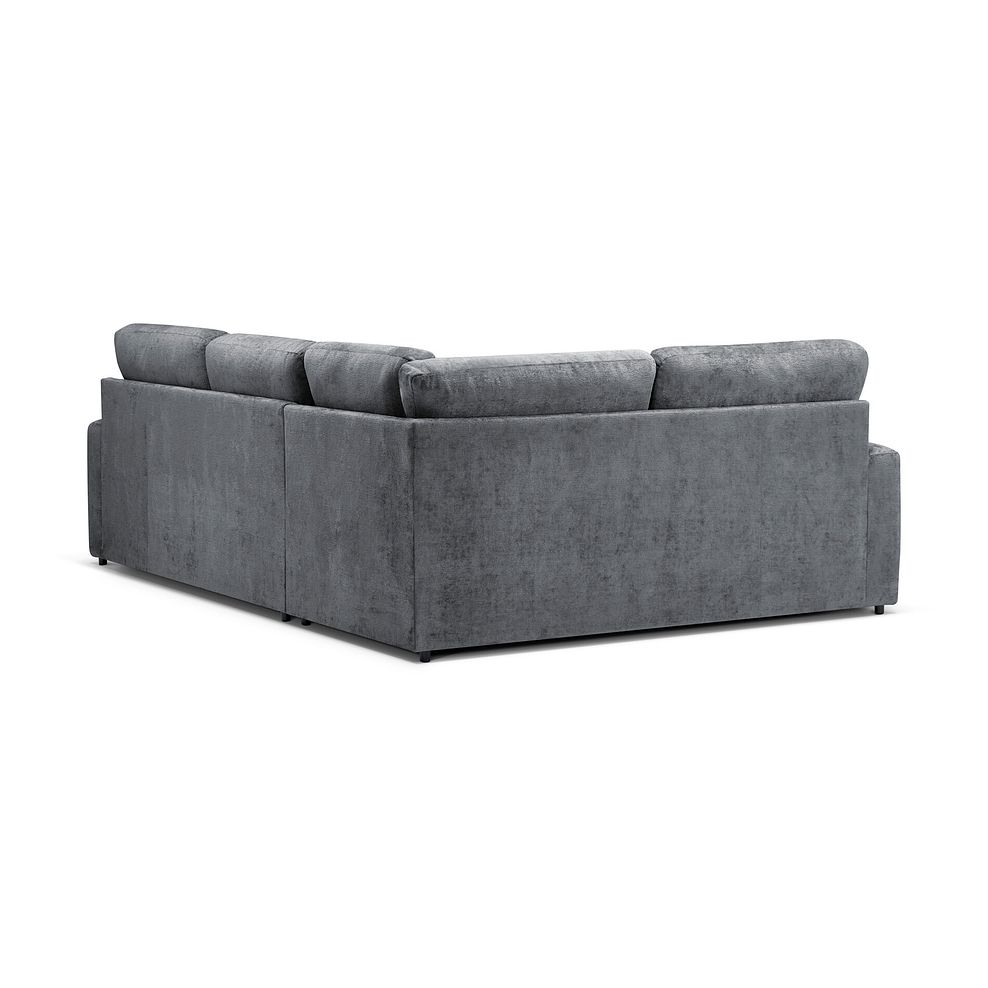 Lorenzo Right Hand Corner Sofa in Paolo Grey Fabric with Seal Scatter Cushions 4