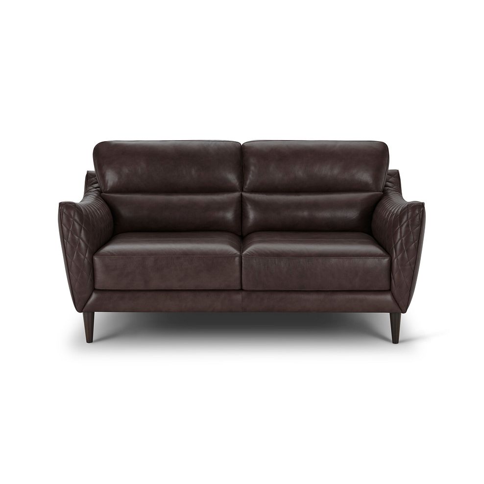 Lucca 2 Seater Sofa in Houston Cabernet Leather 2