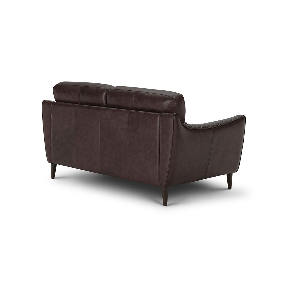 Lucca 2 Seater Sofa in Houston Cabernet Leather 3