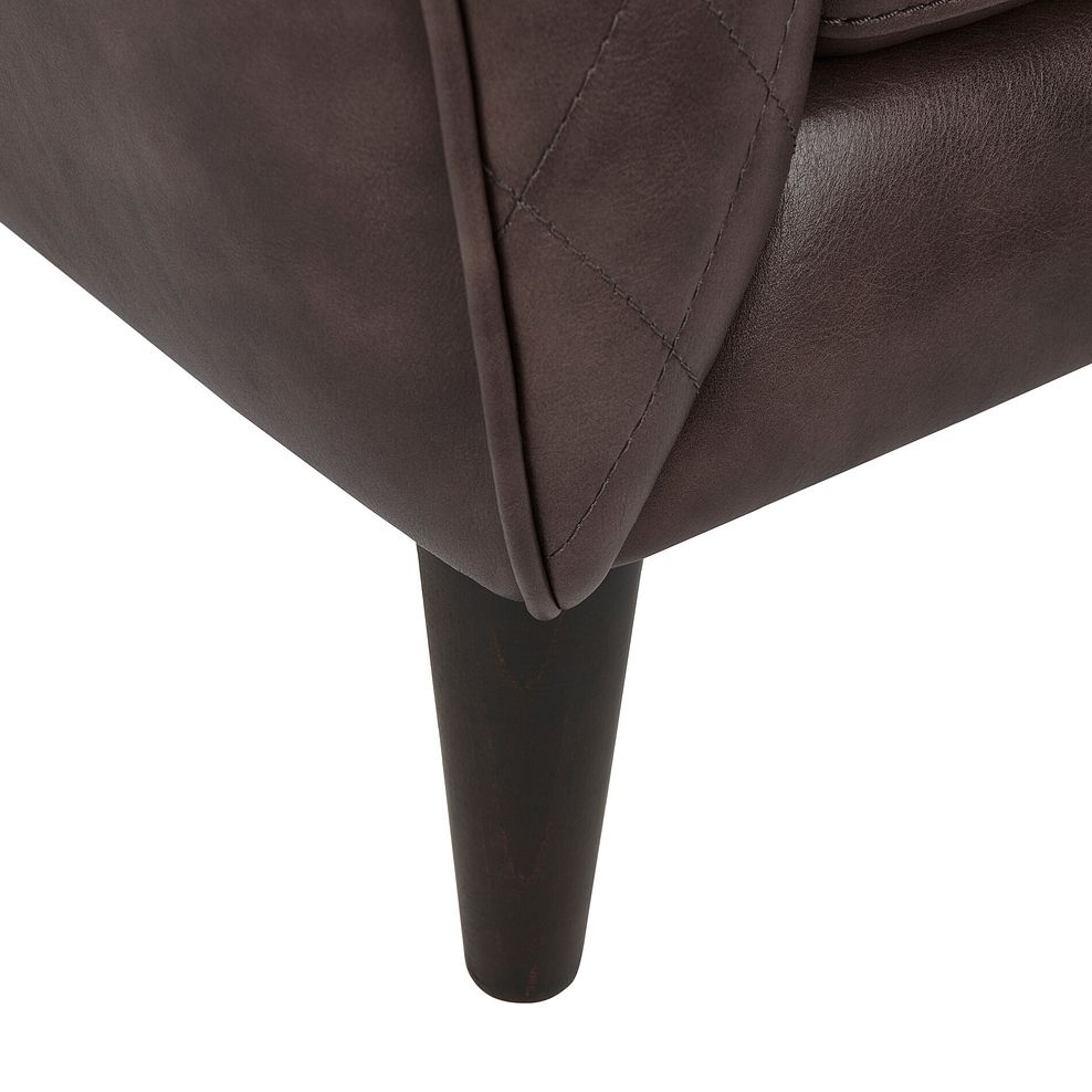 Lucca 2 Seater Sofa in Houston Cabernet Leather 5