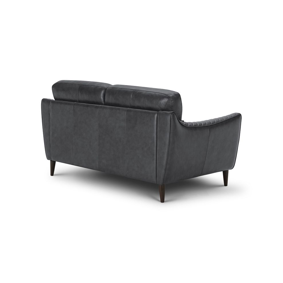 Lucca 2 Seater Sofa in Houston Slate Leather 3
