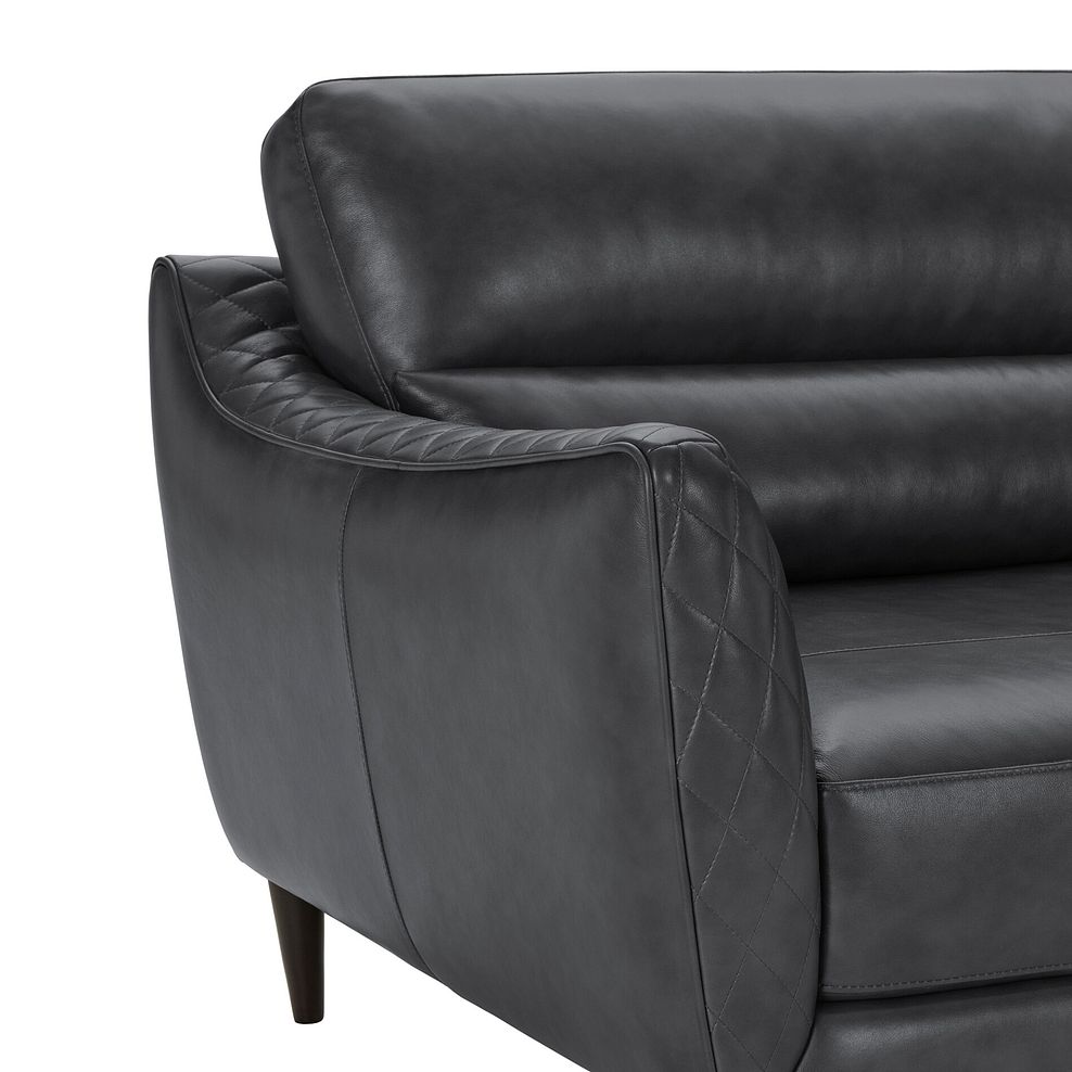Lucca 2 Seater Sofa in Houston Slate Leather 9