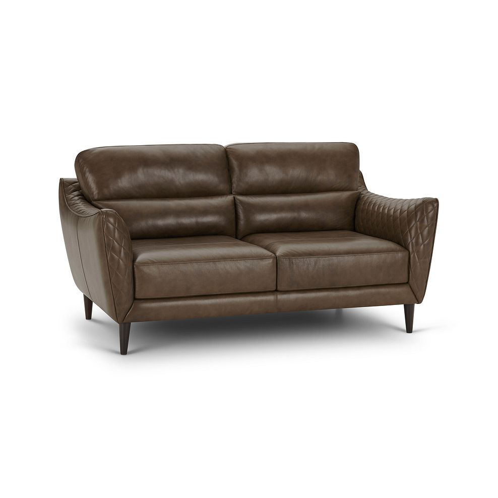 Lucca 2 Seater Sofa in Houston Taupe Leather 1
