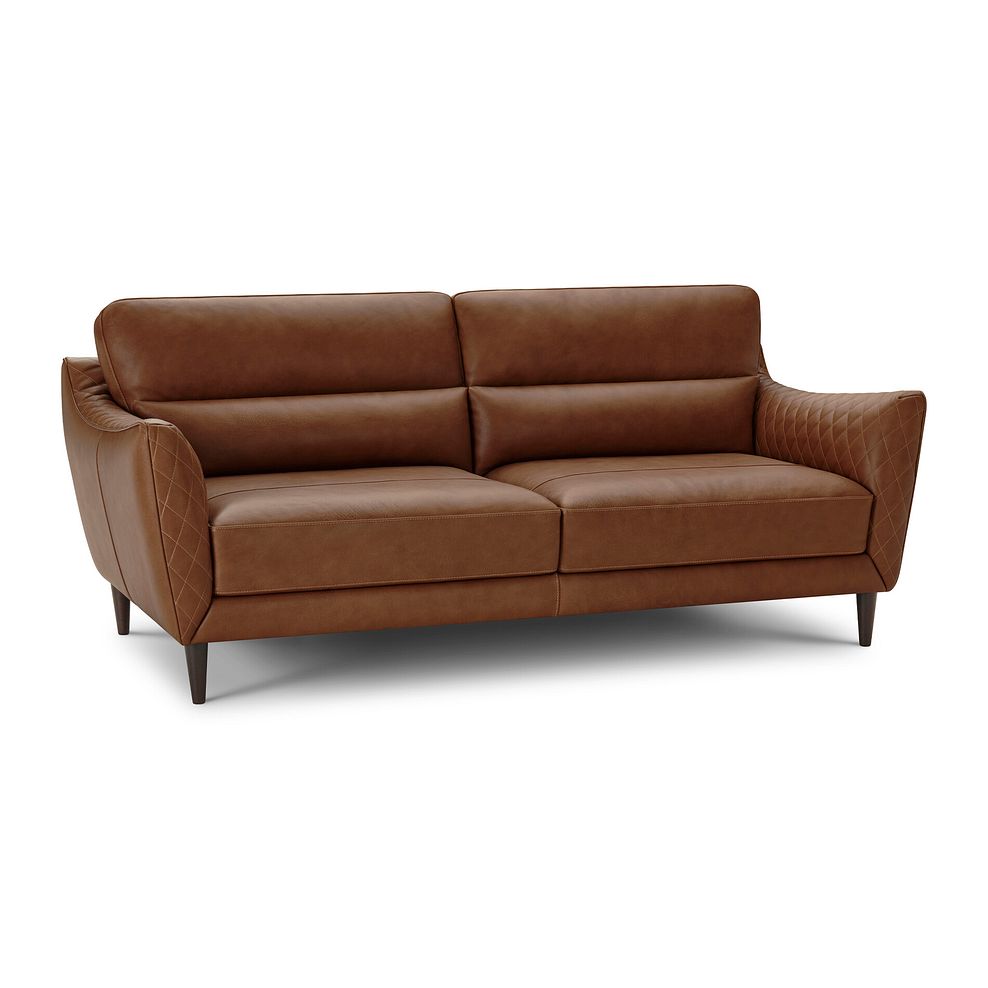 Lucca 3 Seater Sofa in Apollo Espresso Leather 1