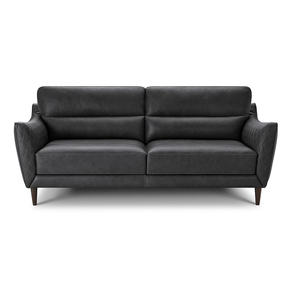 Lucca 3 Seater Sofa in Apollo Grey Leather 2