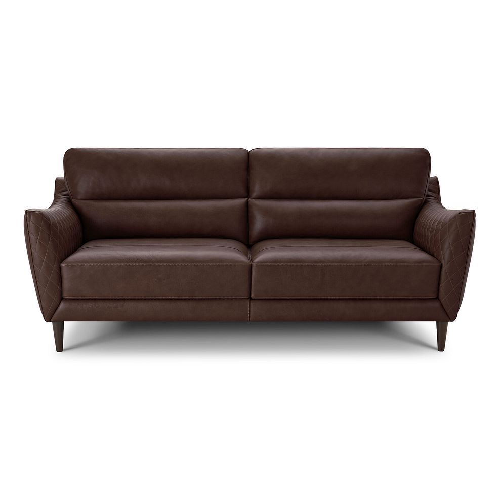 Lucca 3 Seater Sofa in Apollo Marrone Leather 2
