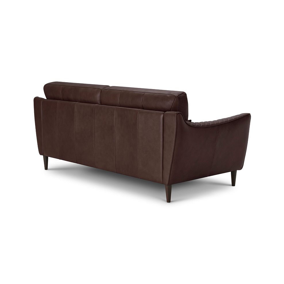 Lucca 3 Seater Sofa in Apollo Marrone Leather 3