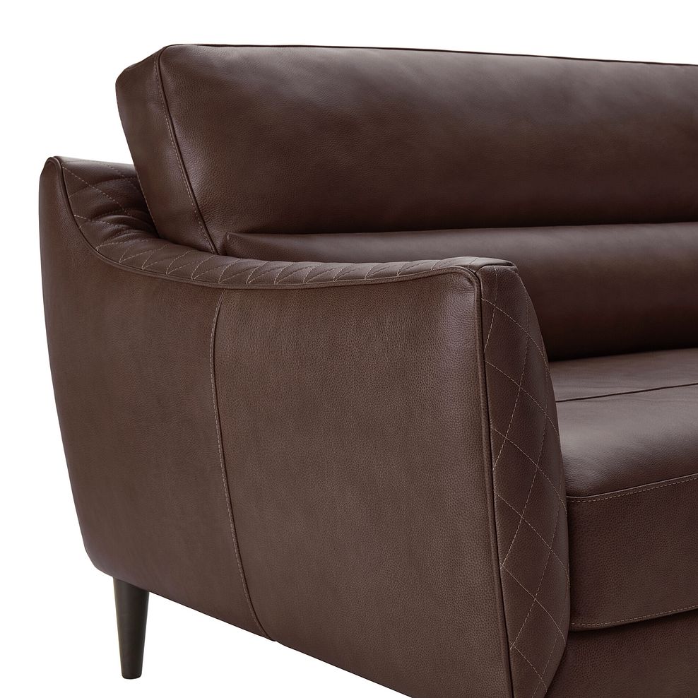 Lucca 3 Seater Sofa in Apollo Marrone Leather 5