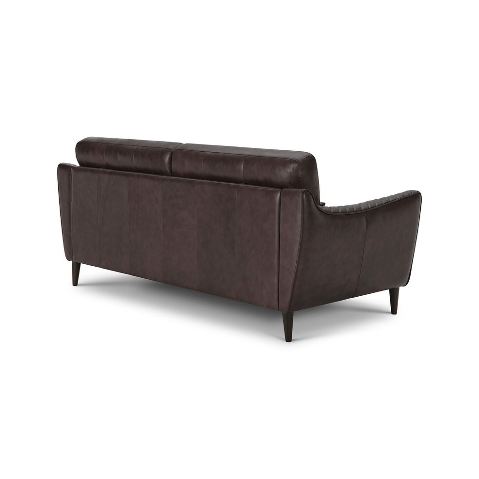 Lucca 3 Seater Sofa in Houston Cabernet Leather 3