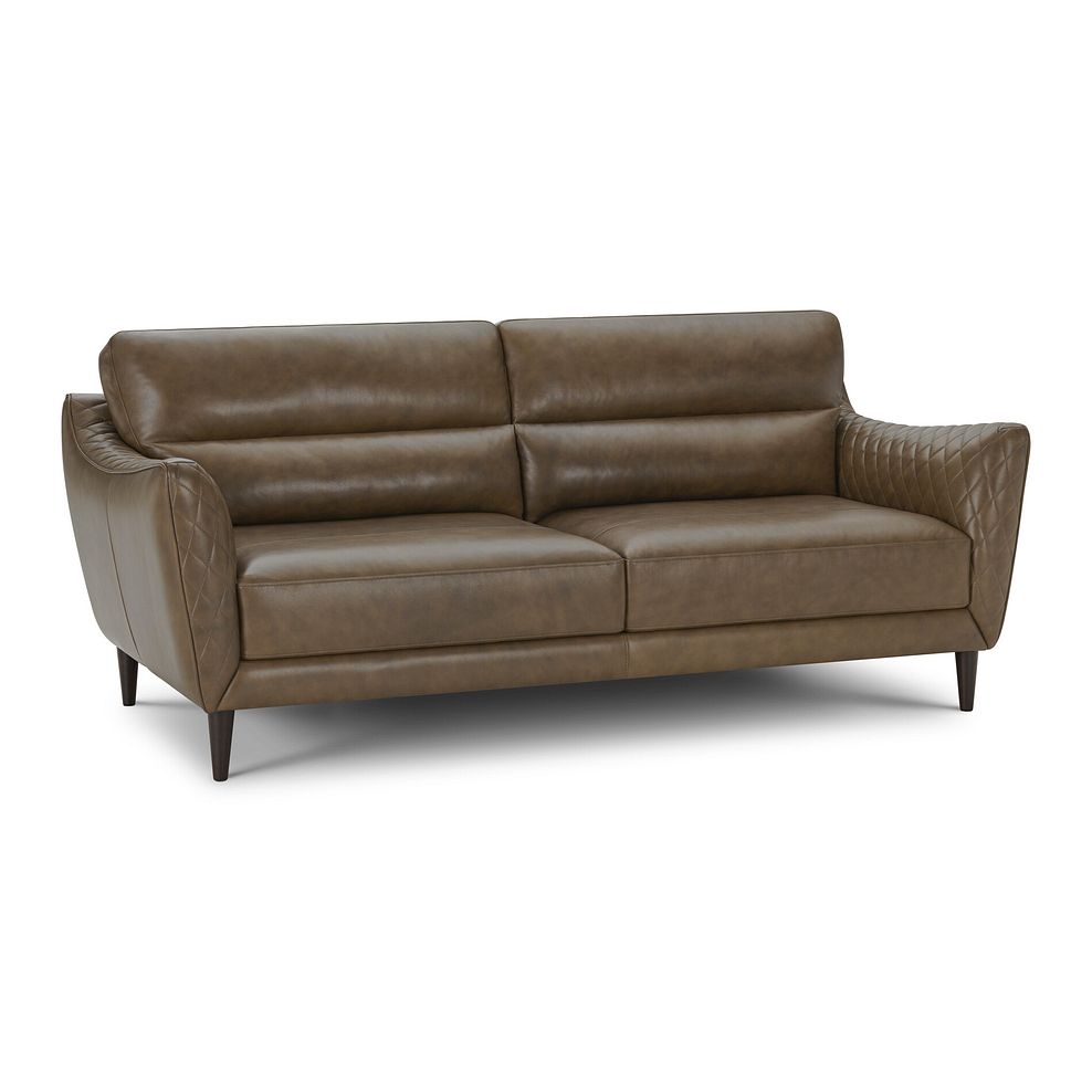 Lucca 3 Seater Sofa in Houston Ice Leather 1