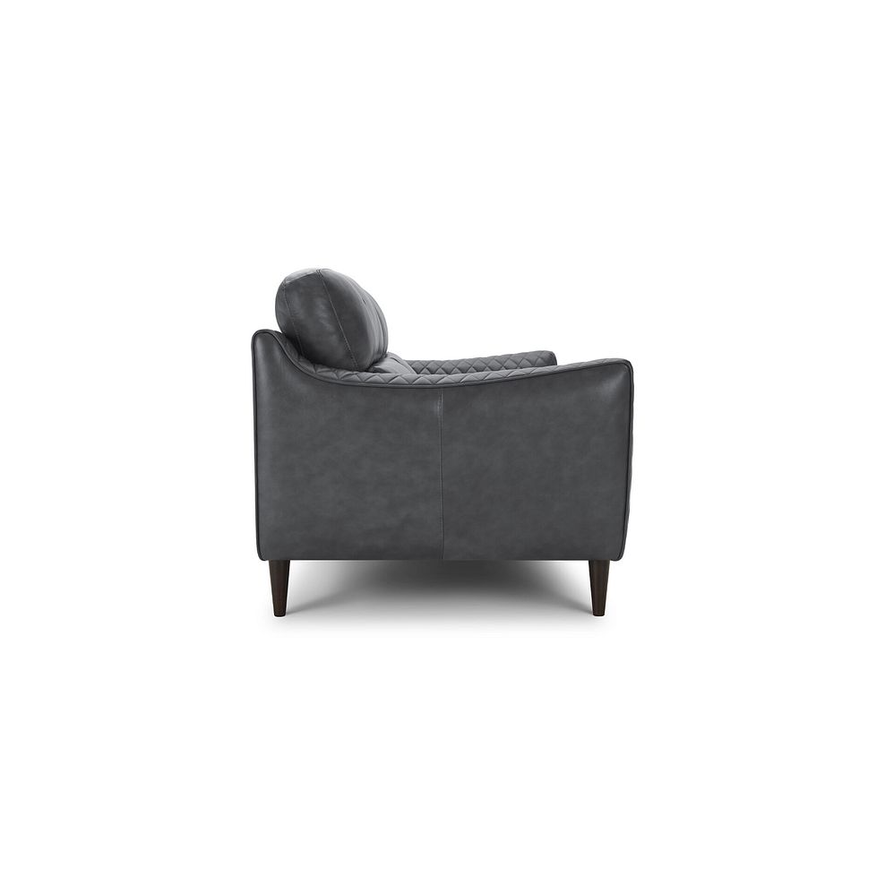 Lucca 3 Seater Sofa in Houston Slate Leather 4