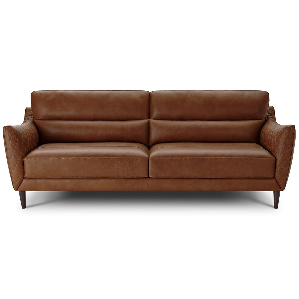Lucca 4 Seater Sofa in Apollo Espresso Leather 2