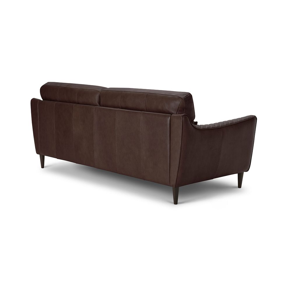 Lucca 4 Seater Sofa in Apollo Marrone Leather 3