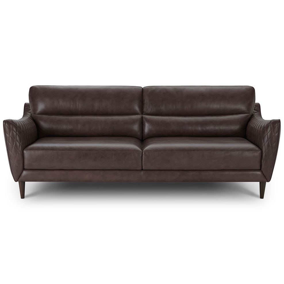 Lucca 4 Seater Sofa in Houston Cabernet Leather 2