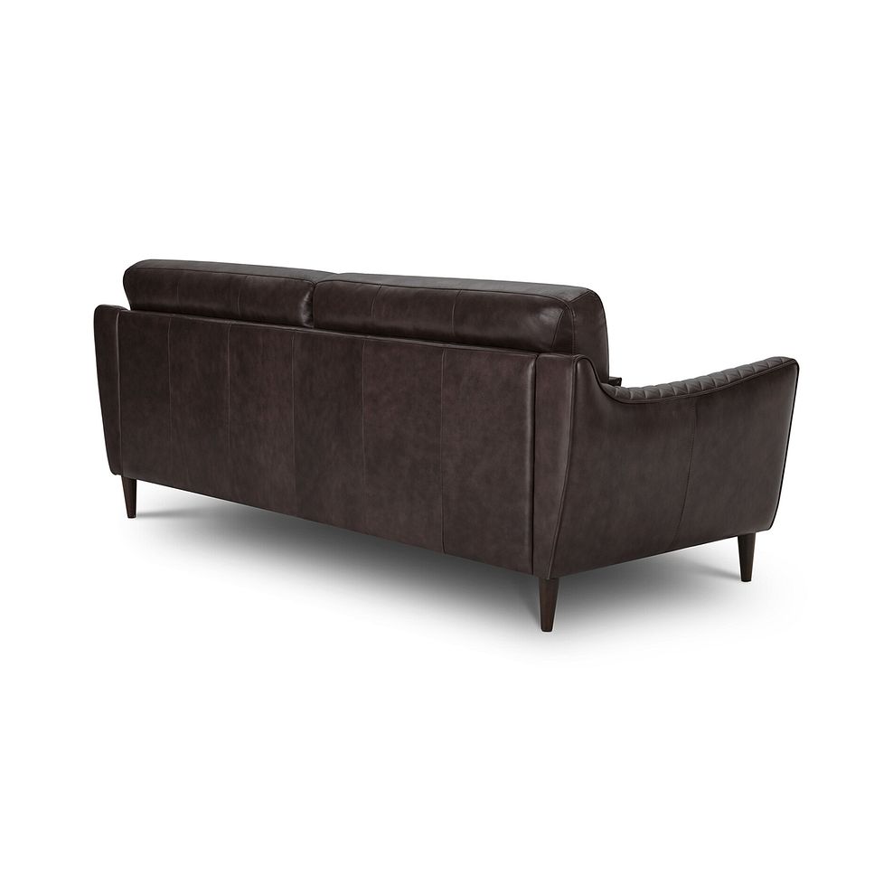 Lucca 4 Seater Sofa in Houston Cabernet Leather 3