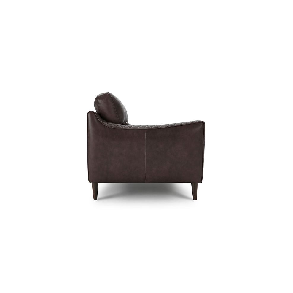 Lucca 4 Seater Sofa in Houston Cabernet Leather 4