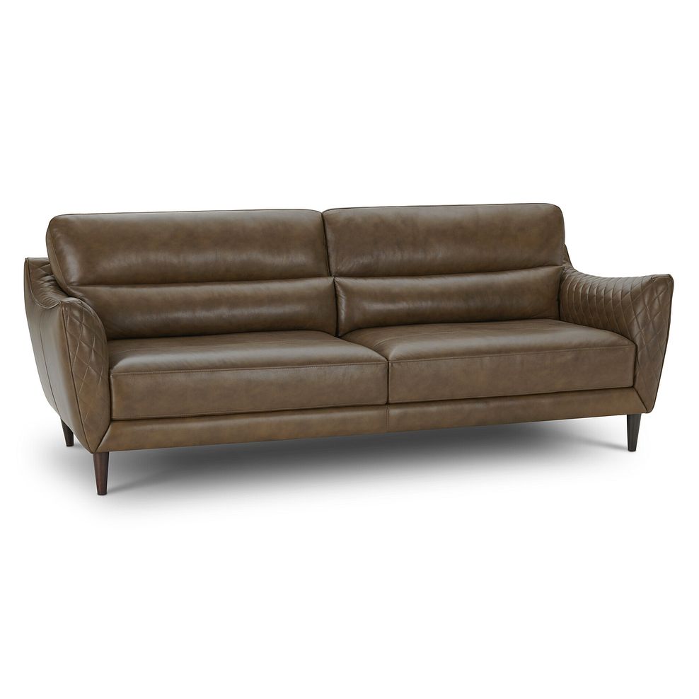 Lucca 4 Seater Sofa in Houston Ice Leather 1