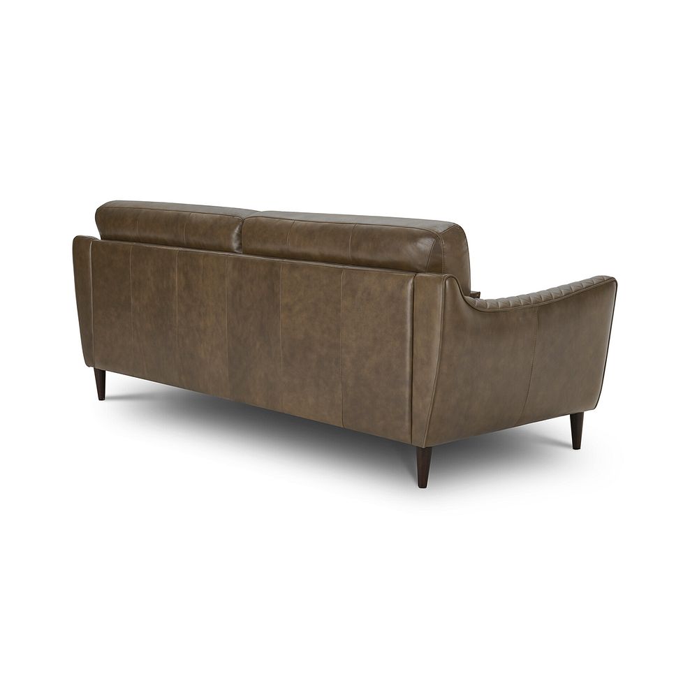 Lucca 4 Seater Sofa in Houston Ice Leather 3