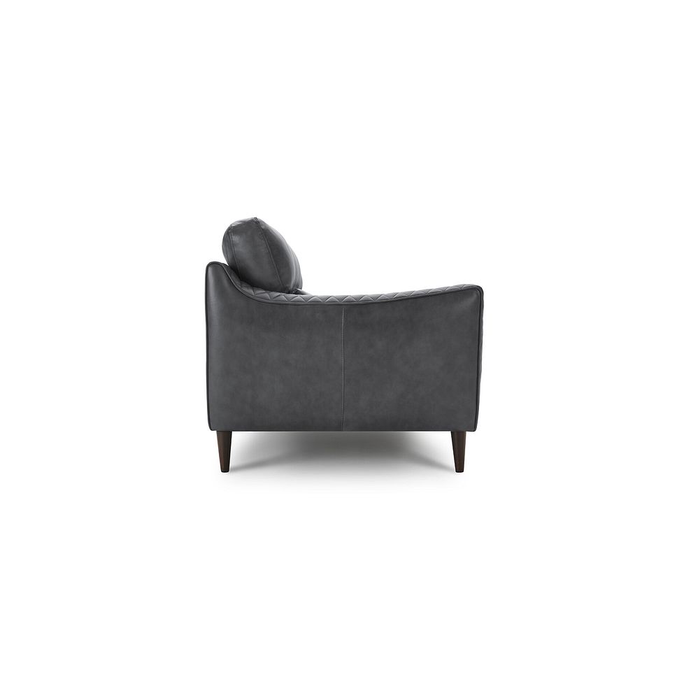 Lucca 4 Seater Sofa in Houston Slate Leather 4